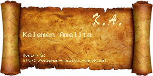 Kelemen Amelita névjegykártya