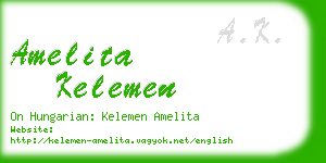 amelita kelemen business card